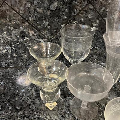 Mixed Lot of Stem Ware 11 Pieces