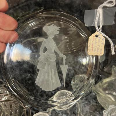 Mixed Lot of Clear Glass Ware Decanter, Glasses 