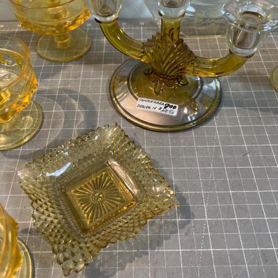 IT WAS ALL YELLOW! Fun Yellow Vintage Glass Ware