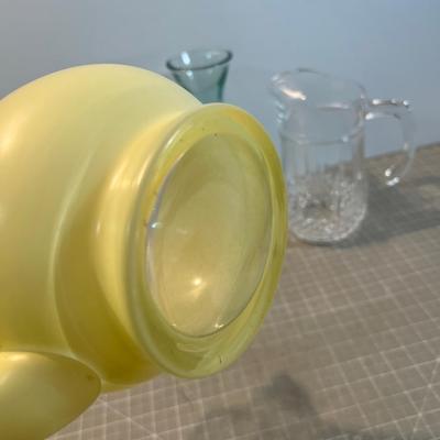 (3) Beautiful Glass Pitchers 