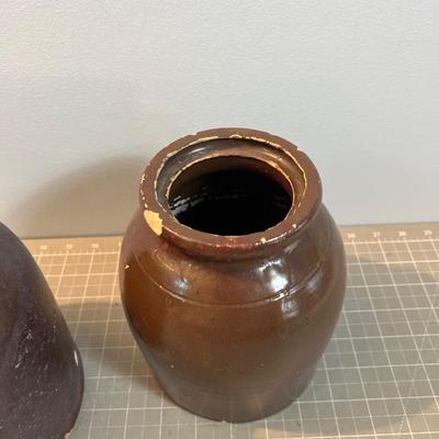 2 Antique Crocks no lids. 