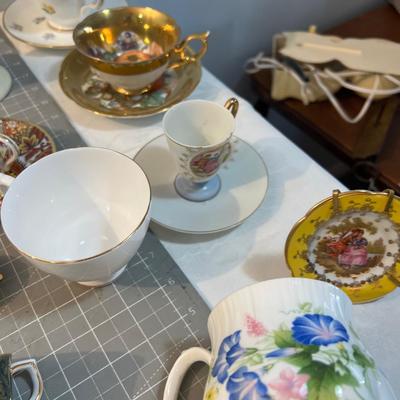 Giant Lot of Tea Cups and Mostly Matching Saucer
