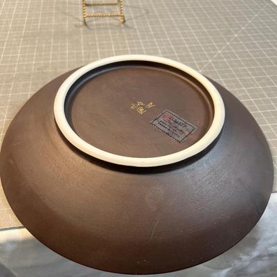 Japanese Ceramic Plate Storks. 