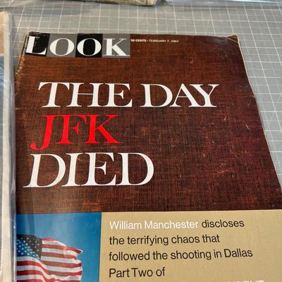 JFK Papers and LOOK Magazines.  