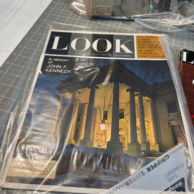 JFK Papers and LOOK Magazines.  