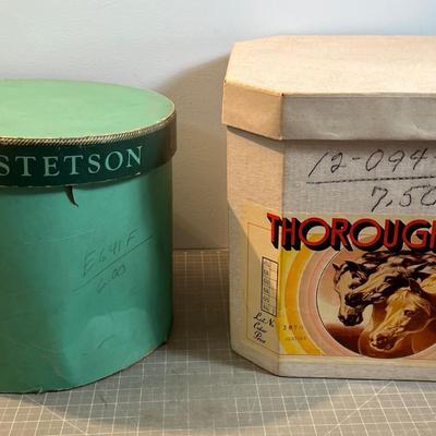2 Vintage Hat Boxes 