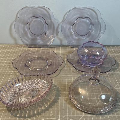 Sun  Purple Glass Ware 