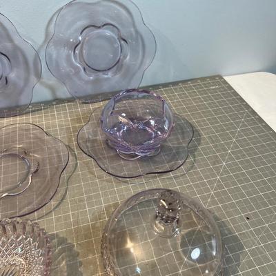Sun  Purple Glass Ware 