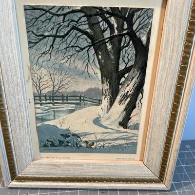 5 Prints from the 1970's of WINTER