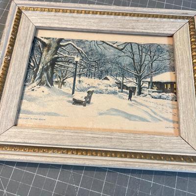 5 Prints from the 1970's of WINTER