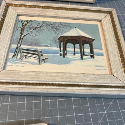 5 Prints from the 1970's of WINTER