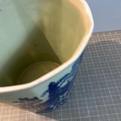 Fruit Chiller, Flow Blue Transferware, Iron Stone