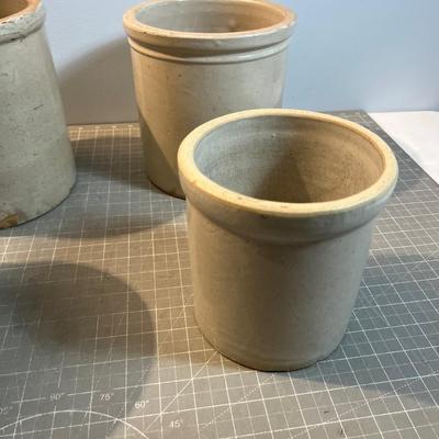 Stoneware Pickling Crocks, Lot of 4, 