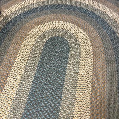 Large Blue Rope Braided Rug