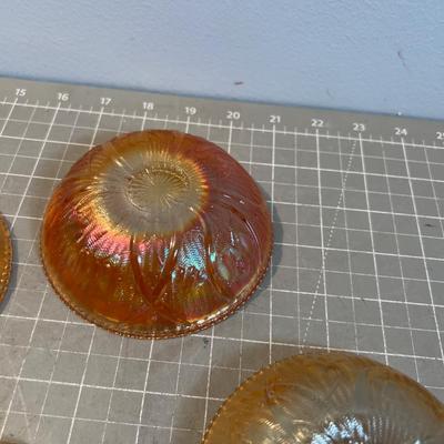 Iris and Herringbone Berry Cups