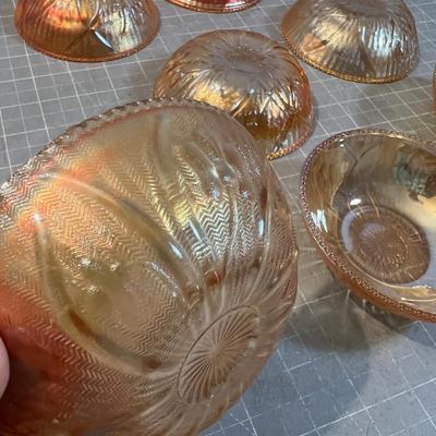 Iris and Herringbone Berry Cups