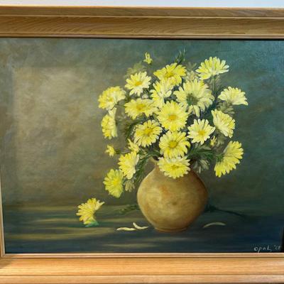 Yellow Still Life, by Opal Dated 1968 