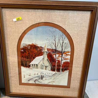 (4) Temples and Churches, Print & Stitchery 