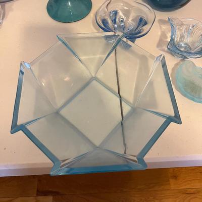 Large Lot of Blue Glass 