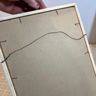 Pair of Water Color Roses, Original, Framed under Glass 