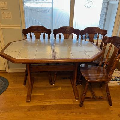Kitchen Table & 6 Chairs FRUIT WOOD