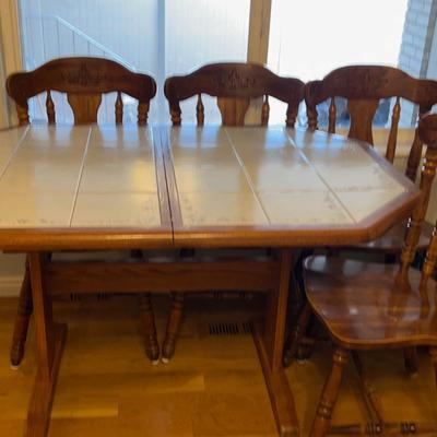 Kitchen Table & 6 Chairs FRUIT WOOD