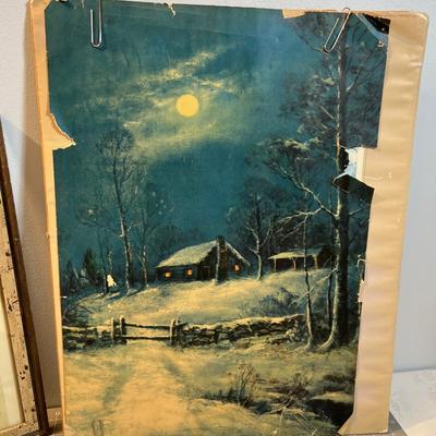 Vintage prints Some Framed, Some Not 