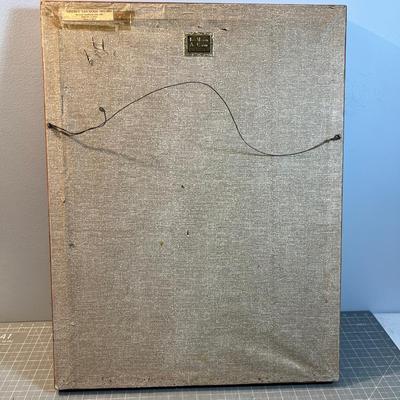 Van Gough PRINT Framed 1960's Peach Tree in Bloom.