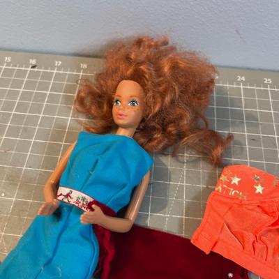 Vintage Barbie with Clothes 