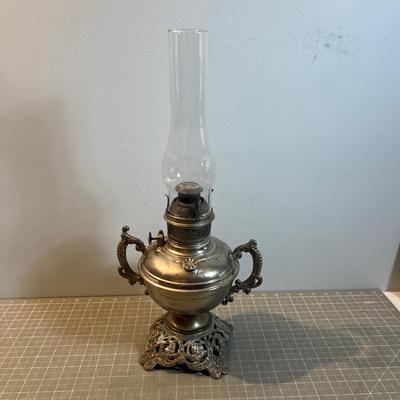 Antique Oil Lamp, Authentic.