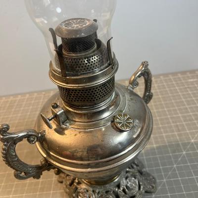 Antique Oil Lamp, Authentic.
