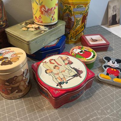 Large Lot of Tin Boxes