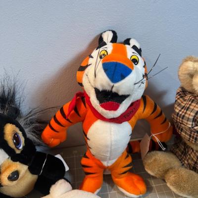 Stuffies with Coke, Olympic, Tony Tiger Etc. 