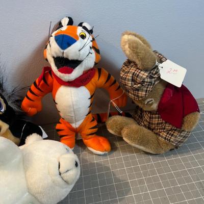 Stuffies with Coke, Olympic, Tony Tiger Etc. 