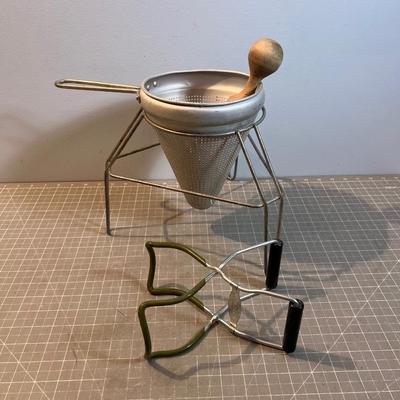 Canning Utensils and Strainer 