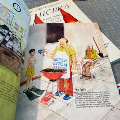 Gnomes: Books and a Plate (Wall Plaque) 