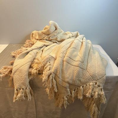 HUGE Crocheted Large Queen Coverlet