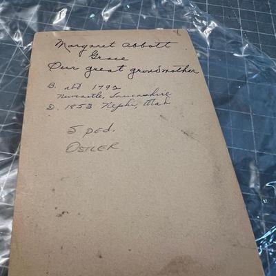 Margaret Abbot Grace Cabinet Card Dated 1853 NEPHI UTAH Pioneer Woman