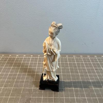 Impressive Carved BONE Asian Woman