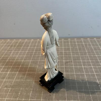 Impressive Carved BONE Asian Woman