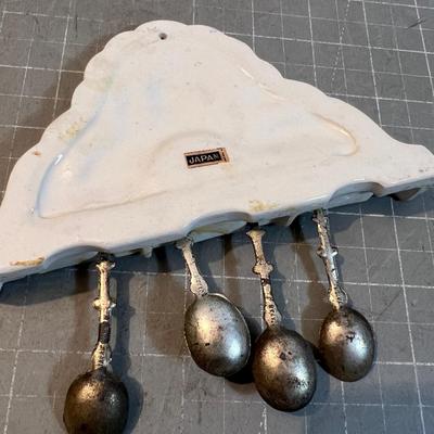 Small Spoon Delph like Japanese Spoon holder 