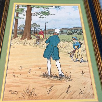 2 Golfing Prints 