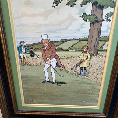 2 Golfing Prints 