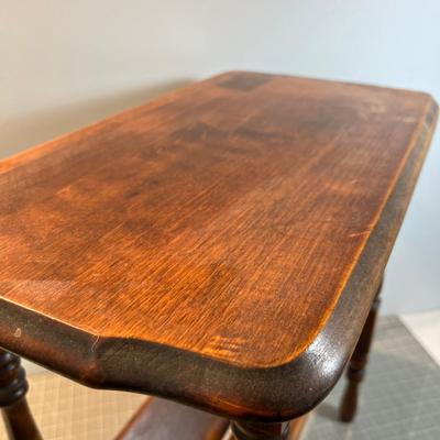 Walnut Colored Magazine Table 1940's