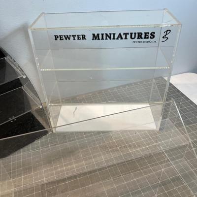 3 Acrylic Display Cabinets, Smaller 