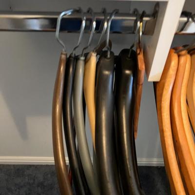 Suit and Coat Hangers Mostly Wood