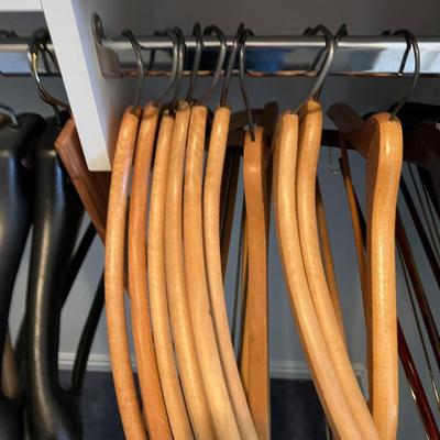 Suit and Coat Hangers Mostly Wood