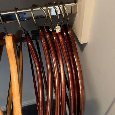 Suit and Coat Hangers Mostly Wood