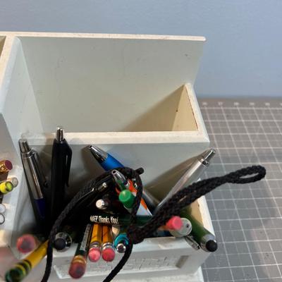 Desk Caddy with Stuff