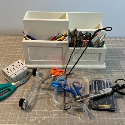 Desk Caddy with Stuff